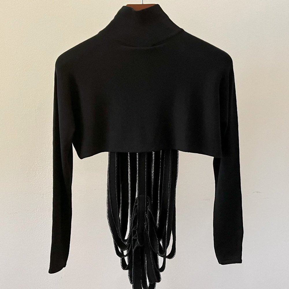 Black Crop Top - Picture 7 of 9